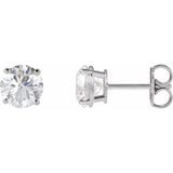14K Rose Gold Lab-Grown Ruby Earring