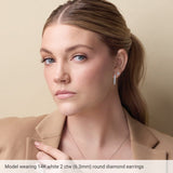 14K Rose Gold Natural Pink Tourmaline Earring