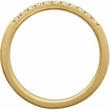 10K Yellow Gold 1/6 CTW Lab-Grown Diamond Stackable Ring