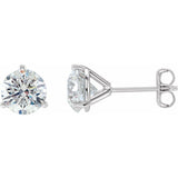 14K White Gold 2 CTW Natural Diamond Stud Earrings