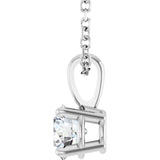 14K White Gold 1/2 CTW Natural Diamond 18" Necklace