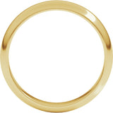 14K Yellow Gold 4 mm Half Round Band Size 5.5
