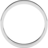 14K White Gold 4 mm Flat Band Size 4