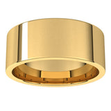 14K Yellow Gold 8 mm Lightweight Comfort-Fit Flat Band Size 7
