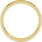 10K Yellow Gold 4 mm Lightweight Comfort-Fit Flat Band Size 6
