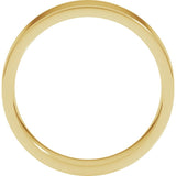 14K Yellow Gold 5 mm Lightweight Comfort-Fit Flat Band Size 14