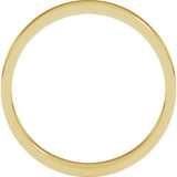 14K Yellow Gold 3 mm Flat Band Size 5.5