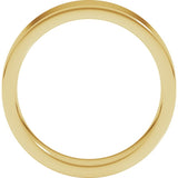 14K Yellow Gold 5 mm Comfort-Fit Flat Band Size 11.5