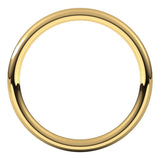 10K Yellow Gold 2 mm Comfort-Fit European-Style Band Size 6