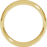 10K Yellow Gold 6 mm Comfort-Fit European-Style Band Size 7