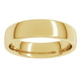 14K Yellow Gold 5 mm Comfort-Fit European-Style Band Size 9.5