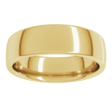 18K Yellow Gold 6 mm Comfort-Fit European-Style Band Size 9.5