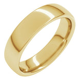10K Yellow Gold 5 mm Comfort-Fit European-Style Band Size 9