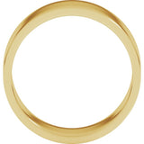 14K Yellow Gold 8 mm Flat Band Size 6.5