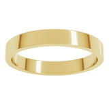 10K Yellow Gold 3 mm Flat Band Size 7