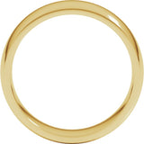 10K Yellow Gold 7 mm Lightweight Comfort-Fit Half Round Band Size 11.5