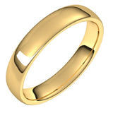14K Yellow Gold 4.5 mm Comfort-Fit European-Style Band Size 9.5