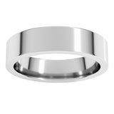 Platinum 5 mm Comfort-Fit Flat Band Size 8.5