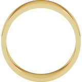 14K Yellow Gold 6 mm Flat Band Size 6