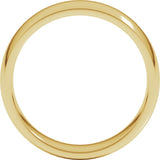 10K Yellow Gold 6 mm Lightweight Comfort-Fit Half Round Band Size 10