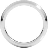 Continuum Sterling Silver 4 mm Comfort-Fit Half Round Band Size 7