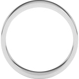 14K White Gold 5 mm Flat Band Size 8.5