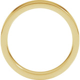 18K Yellow Gold 4 mm Comfort-Fit Flat Band Size 4