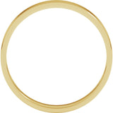 10K Yellow Gold 3 mm Ultra-Lightweight Flat Band Size 7