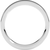 10K White Gold 4.5 mm Comfort-Fit Flat Band Size 9
