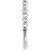 Sterling Silver 1/2 CTW Lab-Grown Diamond Stackable Ring