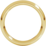 10K Yellow Gold 3.5 mm Comfort-Fit Half Round Band Size 7