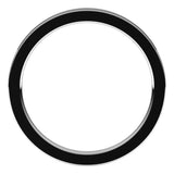 18K White Gold 2 mm Comfort-Fit Flat Band Size 6