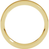 14K Yellow Gold 4.5 mm Comfort-Fit Flat Band Size 5