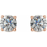 14K Rose Gold 1/2 CTW Natural Diamond Earrings