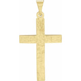 10K Yellow Cross Pendant