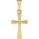 14K Yellow Cross Pendant