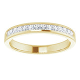 14K Yellow 5/8 CTW Natural Diamond Band