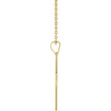 14K Yellow 18 x 12 mm Cross 18