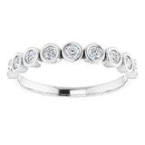 Platinum 1/4 CTW Natural Diamond Anniversary Band