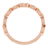 14K Rose 3/8 CTW Natural Diamond Anniversary Band