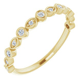 14K Yellow 1/8 CTW Natural Diamond Anniversary Band