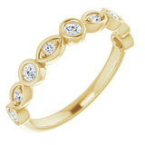 14K Yellow 1/3 CTW Natural Diamond Anniversary Band
