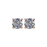 14K Rose Gold 1 CTW Natural Diamond Earrings