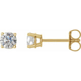 14K Yellow 1/2 CTW Natural Diamond Stud Earrings