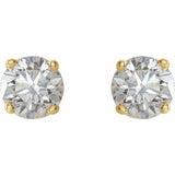 14K Yellow 3/4 CTW Natural Diamond Stud Earrings