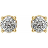 14K Yellow Gold 1/3 CTW Natural Diamond Earrings