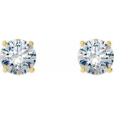 14K Yellow Gold 1 1/2 CTW Natural Diamond Cocktail-Style Earrings