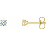 14K Yellow Gold 1/5 CTW Natural Diamond Cocktail-Style Earrings