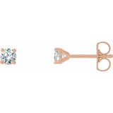 14K Rose Gold 1/3 CTW Natural Diamond Cocktail-Style Earrings