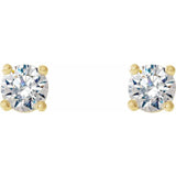 14K Yellow 1/4 CTW Natural Diamond Cocktail-Style Earrings